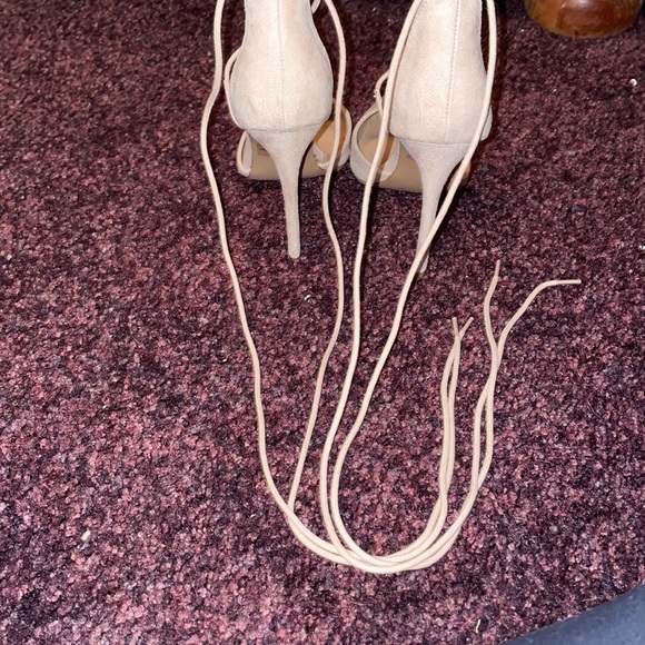 Never Worn lace up heels. Size 7. Charlotte Russe. - Picture 4 of 4